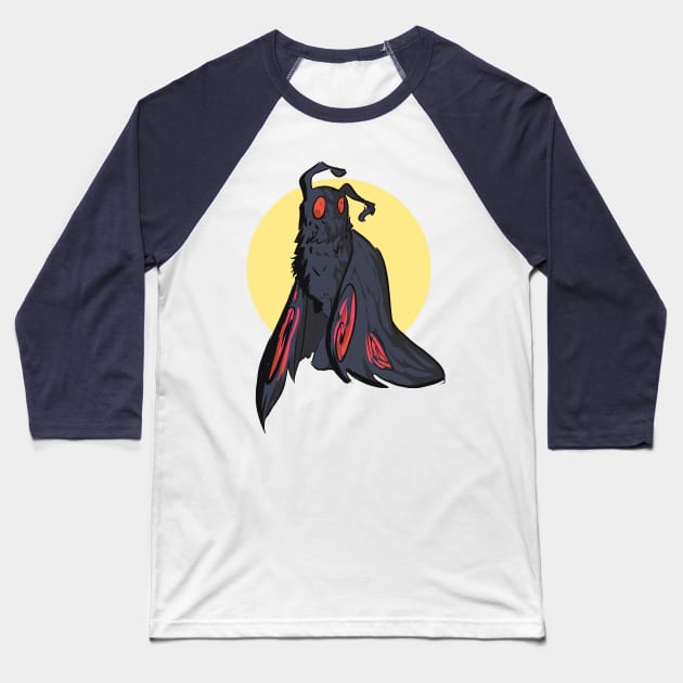 mothman Baseball T-Shirt by inkpocket